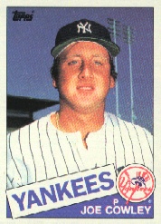 1985 Topps Baseball Cards      769     Joe Cowley